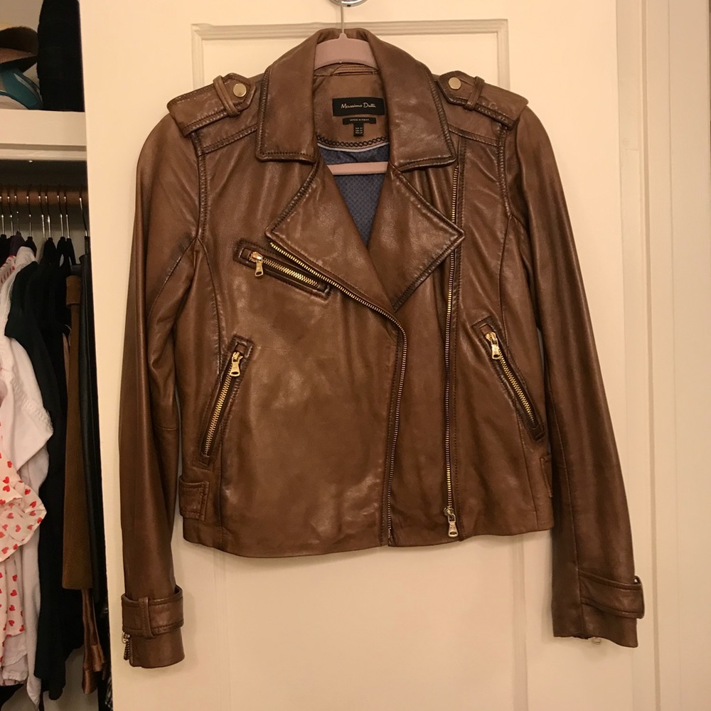 Massimo Dutti Leather Jacket